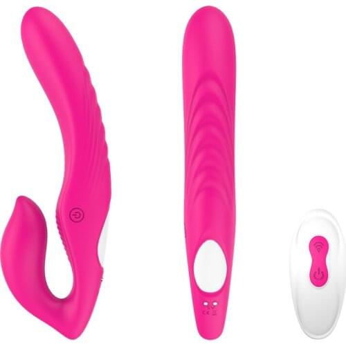 Lesbian Women Wear Charging Wireless Remote Control Double Head Av Vibrator Female Vibrator Massage Stick