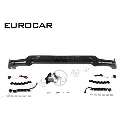 W463 carbon front lip for G Class G63 G65 B STYLE front lip vent upper and lower with LED light g wagon front lip