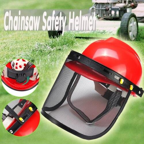 Chainsaw Safety Helmet Brushcutter Trimmer Protective Hat Forestry Visor Protection Logging