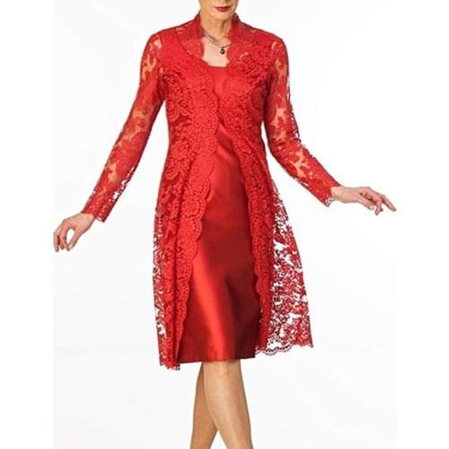 Women Clothes Elegant Mother of The Bride Dresses with Lace Jacket 2021 Vestidos Largos Wedding Mother Evening Long Dress