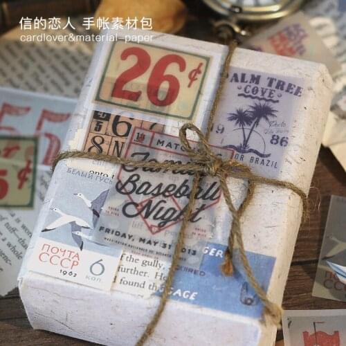 20ets/lot Memo Pads Sticky Notes retro Number Paper diary Scrapbooking Stickers Office School stationery Notepad