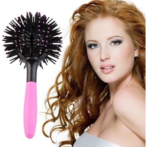 3D Round Hair Brushes Comb Salon Make Up 360 Degree Ball Styling Tools Magic Detangling Hairbrush Heat Resistant Hair Comb brush