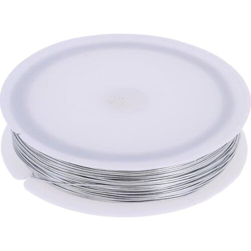 40 Meters Model Making Binding Leading Iron Wire 0.5MM Diameter Silver