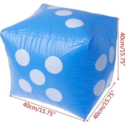 40cm Giant Inflatable Dice Beach Garden Party Game Outdoor Children Kid Toy Inflable Water Playing Bounce Beach Toy