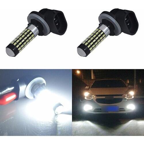 AGLINT 2PCS Auto LED Front Fog Light 881 H27 FPC 3014 SMD 78 Chips Daytime Driving Lights DRL Xenon White 12V 24V