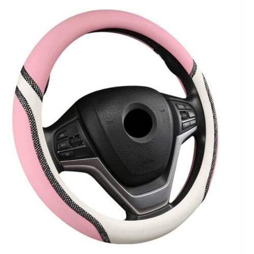 Diamond Leather Steering Wheel Cover For Volkswagen BMW Benz Renault Clio Megane Alaskan Talisman Kadjar Kaptur Koleos Scenic