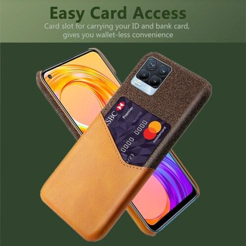 Card Slots Cover Funda On The For OPPO Realme 8 Pro Coque Business Leather Phone Case For Oppo Realme8 Pro 4G 6.4" 2021 Capa