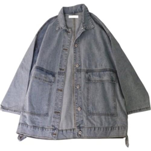 Spring Autumn Womens Clothes New Arrivals Casual Loose Female Jeans Jackets Vintage Lady Denim Coats Long Sleeve Outerwear