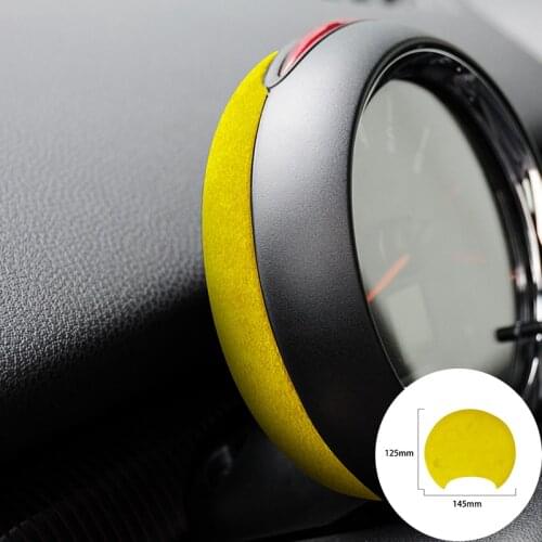 For BMW R Series R52 R55 R56 R57 R58 R59 R60 R61 Alcantara Suede Wrap Car Tachometer Cover Panel Trim Stickers Car-Styling