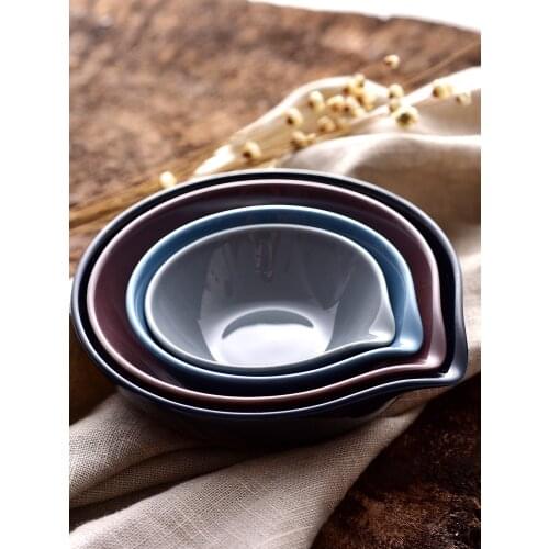 Ceramic Creative Japanese Ins Style Household Sauce Dish Irregular Hot Pot Commercial Cute Snack Dishes Small Dipping Bowl