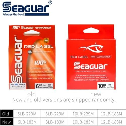 100% Original Seaguar Red Label Fluorocarbon Fishing Line 6LB-12LB Fluorocarbon Carbon Fiber Monofilament Carp Leader Line
