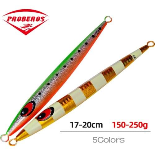 Metal Jig Fishing Lure Weights 150-250g Metal Fishing Luminous Bait Saltwater Lures Articulos De Pesca Isca Artificial Fake Fish