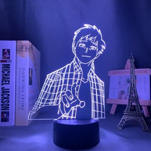 My Hero Academia Anime Led Light for Home Decoration Birthday Gift Manga 3D Night Lamp Iida Tenya My Hero Academia