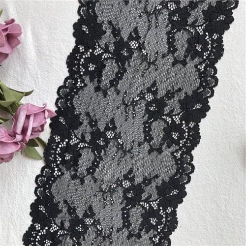 Soft Elegant E2670 Elastic Lace Trim Fabric Ribbons Tape Diy Sewing Garment Wedding Decoration Accessories Lace17.5CM