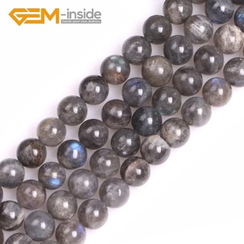 Natural Rainbow Blue Labradorite Round Loose Beads For jewelry Making Strand 15 inches 4mm-16mm Wholesale DIY Necklace Bracelet