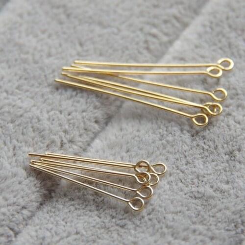 IB5436 Gold filled 9 pins connector needles 0.5*19mm 30pcs DIY jewerly accessories