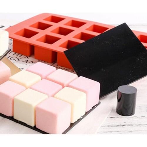 New 15 Cavity Cube Square Shape Silicone Mold for Cake Decorating Tools DIY Dessert Cake Moulds For Kitchen Baking