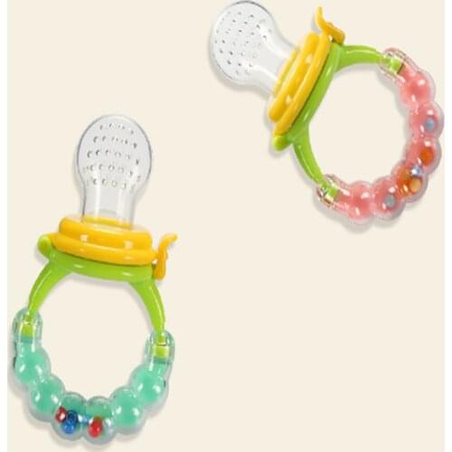 New Smoczek Silikonowy Tooth Gum Soother Baby Bell Science Pacifier Nipple Education Baby Biting Maternal Nipple Pacifiers