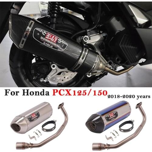 Full System Motorcycle Yoshimura Exhaust For Honda PCX 125 150 PCX125 PCX150 2018- 2020 Modify Front Link Pipe Muffler DB Killer