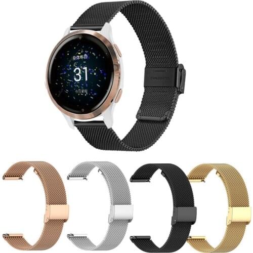 18 20 22 mm Watch Band for Garmin Vivoactive 3/Vivoactive 4 4S/Forerunner 645 245m/Venu SQ 2 2S Strap Watchband Accessories