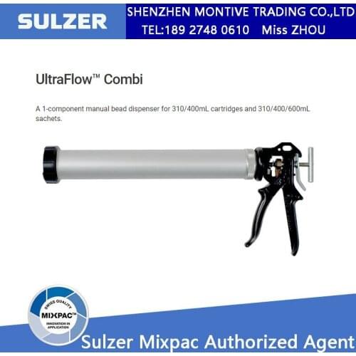 UltraFlow Combi Manual Glue Gun 1-Component Cartridge Dispenser Brand New Save Pressure Industrial Gun Cartridge Sealant Durabl