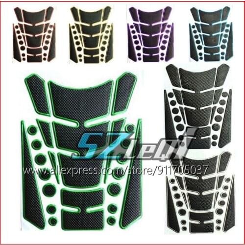 Carbon Motorcycle Tank Pad Gas Fuel Protector Cover Decal Sticker 3D Fuel Racing Stickers Accessories Universal motorbike Decals