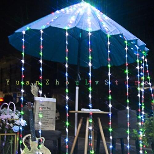 6X3M Fairy String Garland LED Waterfall Waterproof Meteor Shower Rain String Light Wedding Holiday for Home Curtains Decorations