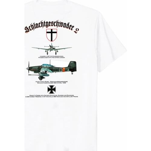 WW II German Air Force Stuka Ju-87 Dive Bomber T-Shirt. Summer Cotton Short Sleeve O-Neck Mens T Shirt New S-3XL