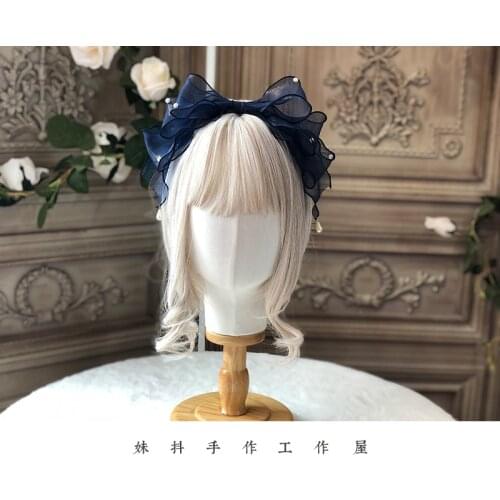 Pearl Jellyfish KC Hair Bands Lolita Origional Hand Made Headdress Harajuku Hair Accessories