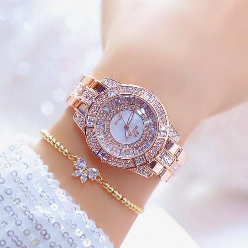 Women Luxury Brand Watch 2020 Rose Gold Ladies Watch Quartz Stainless Steel Female Clock Waterproof Watch Women Reloj Mujer 2021