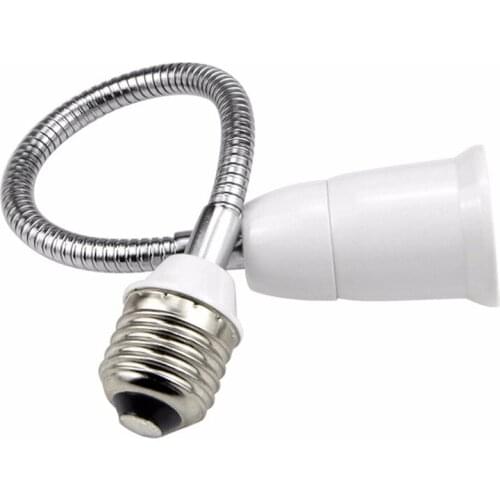 20cm/30cm/40cm/50cm/60cm E27 to E27 LED Lamp Base Holder Bulb Screw Socket Adapter LED Flexible Bulb Light Expansion Adapter