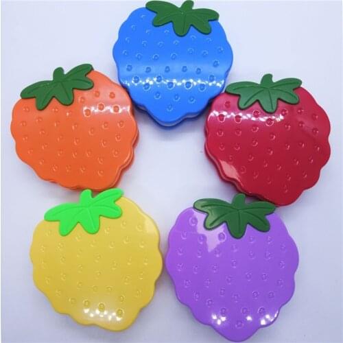 2021 Cute Fashion Strawberry Design Contact Lens Case for Eyes Care Kit Holder Container Glasses Box Travel Accessories