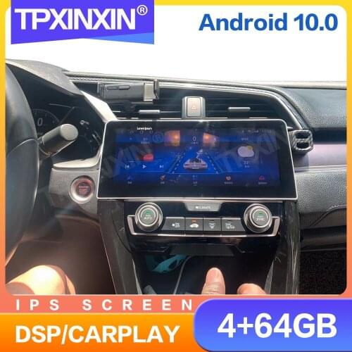 10.25" Android 10 Car Radio For Honda Civic 2016 - 2020 Multimedia Auto Video DVD Player Navigation Stereo GPS 2 din Accessories