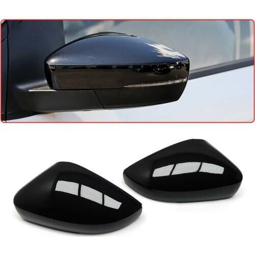 Car Side Wing Rear View Rearview Mirror Cover Caps For-Polo MK5 6R 6C
