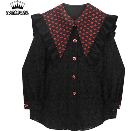 Женские красные рубашки CAIJEWEL China At AliExpress