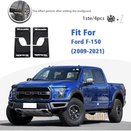 For Ford Raptor F150 2009-2021 Front Rear 4pcs Mudflaps Mudguard car Accessories Auto Styline Mud Flap Guards Splash Fender