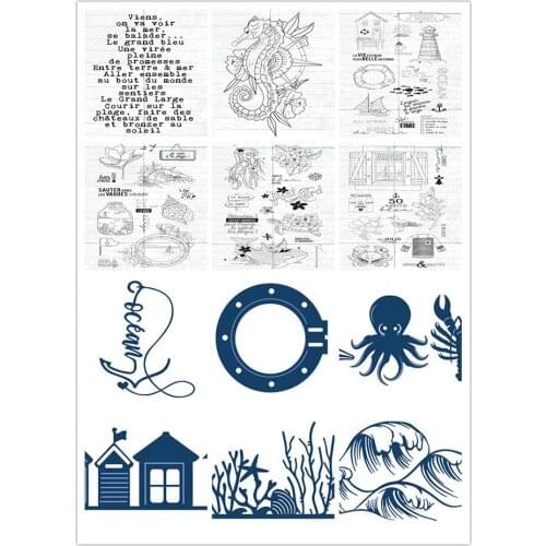 French Transparent Clear Stamps for DIY Scrapbooking/Card Making/Kids Christmas Fun Decoration Supplies