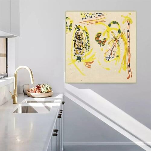 Citon Jackson Pollock《Eye scape》Canvas Art Oil Painting Famous Artwork Poster Picture Wall Decor Home Living room Decoration