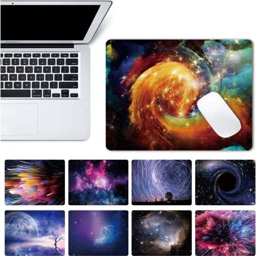 Space Series Pattern Mouse Pad Thickened PU Leather Waterproof Non-Slip Fashion Gaming Pad Mouse Mat