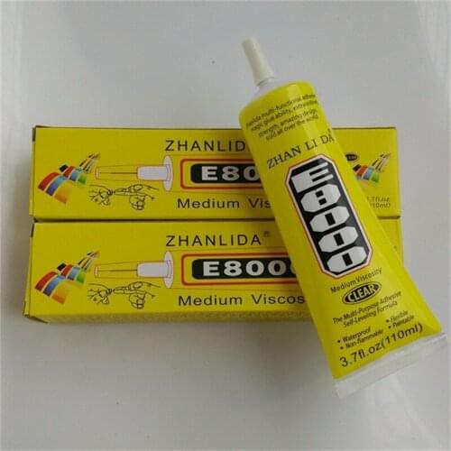 Hot Sale 2Pcs/Lot 110ml Clear E8000 Glue Epoxy Resin For Mobile Phone Adhesive Diy Rhinestones Glass Crystal Jewelry Fabric