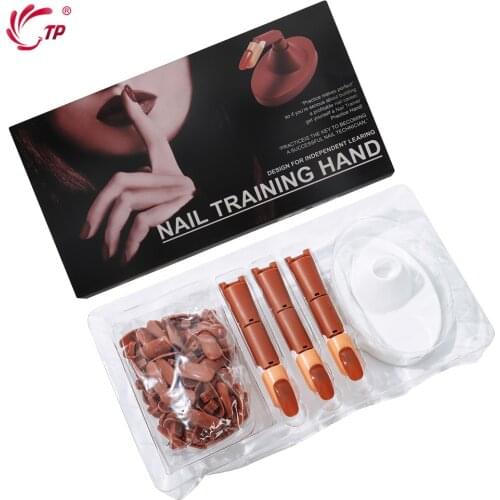 Practice Hand Kits Flexible Finger Adjustment Display With Holder Nail Trainning Moveable DIY Print Practice Tool For Nails Art