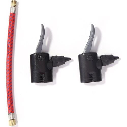 MTB Bicycle Inflate Pump Air Hose Dual Head Schrader Presta Valve Adapter Set for Basketball Football Bike Cycling Equipment