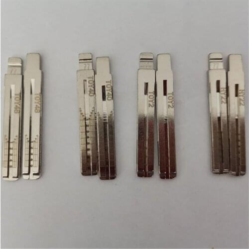 NO.77 TOY40 TOY48 HY22 TOY2 Engraved Line Key Blade For Toyota Lexus Mitsubishi Hyundai Scale Shearing Teeth Cutting Key blade