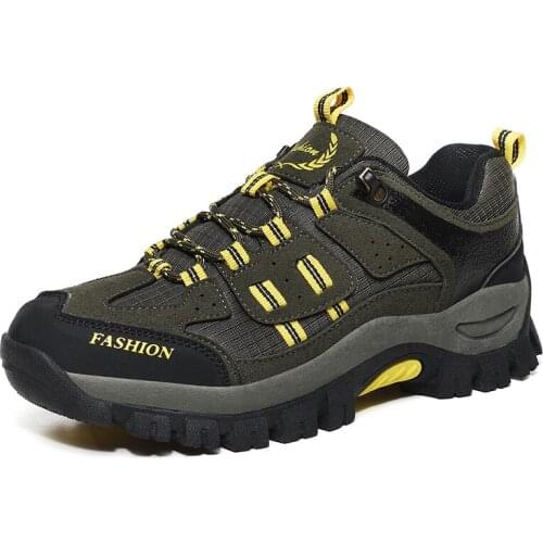 New Hot 2021 Spring Classic Men Hiking Shoes Lace Up Men Sport Shoes Outdoor Jogging Trekking Sneakers Man Hunting Boots