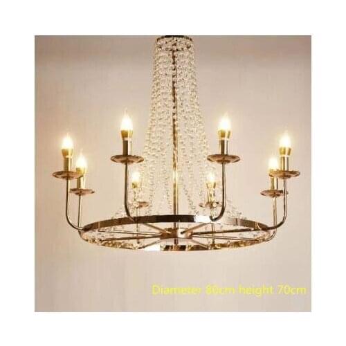 New wedding props road lead wrought iron electroplating crystal chandelier stage ceremony pavilion decoration wedding supplies