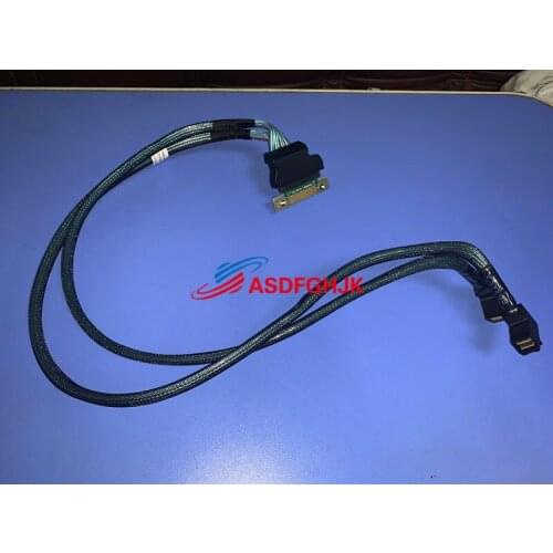 Original F037K 0F037K Perc Dual Mini SAS HD Cabel For Dell Poweredge R730 12GB/S SFF-8643 BP SAS B 22 Inch / BP SAS A 25 Test OK