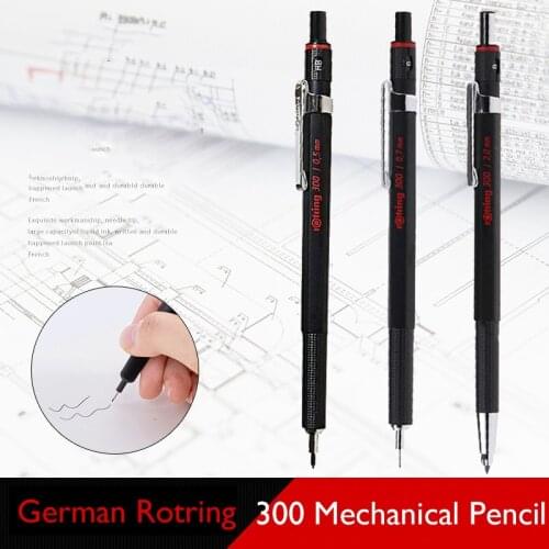 Origin German Rotring 300 Mechanical Pencil 0.5mm/0.7mm/2.0mm for Graphics Design Stationery School & Office Supplies