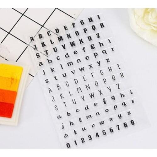 Letters And Numbers Clear Transparent Stamp Seal For DIY Scrapbooking Rubber Stamp Card Making Album Decoroation Crafts