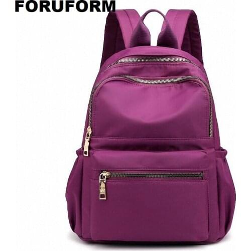 Casual Oxford Backpack Women Waterproof Nylon School Bags for Teenage Girls High Quality Fashion Travel Tote Backpack ZH-204