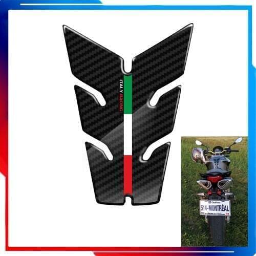 For Aprilia Ducati Panigale Honda Suzuki Yamaha Benelli 3D Carbon-look Motorcycle Tank Pad Protector Italy Racing Tankpad